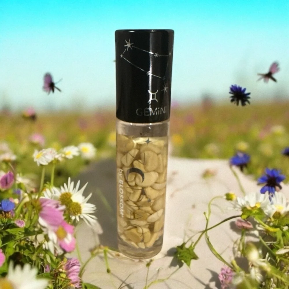 Blossom Gemini Zodiac Lip Gloss – Vanilla Scented w/ Crystals